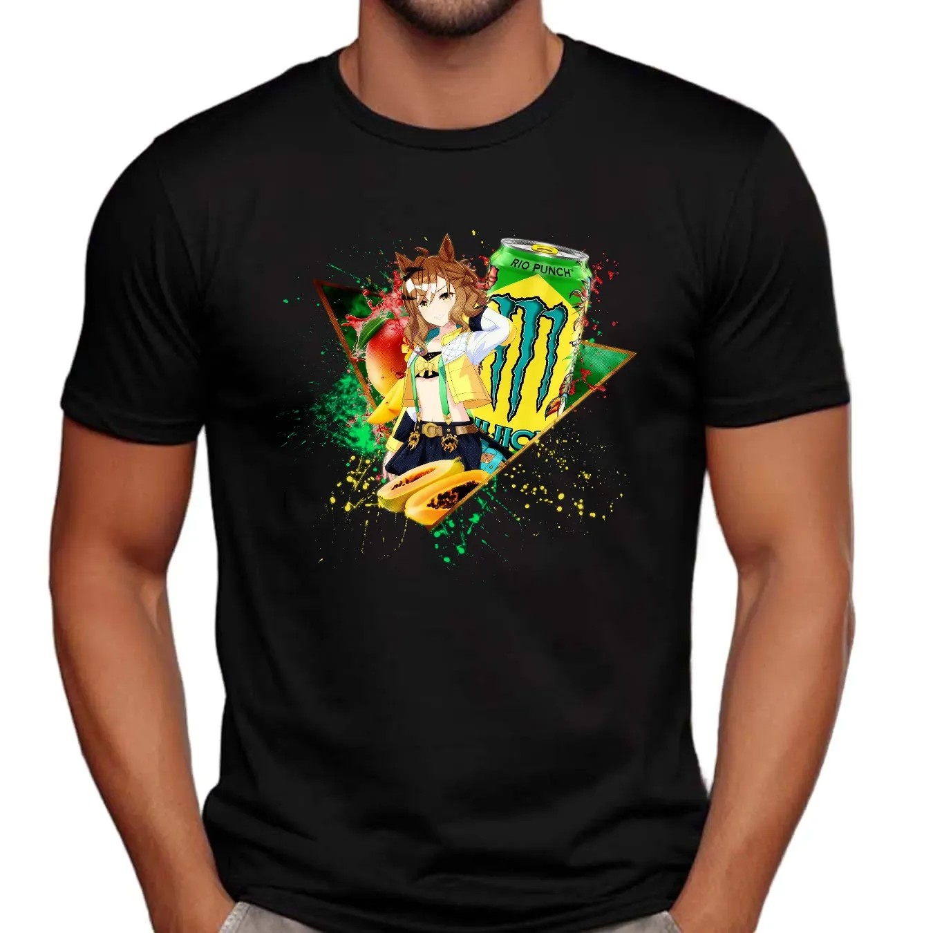 Jungle Pocket Uma Musume Pretty Derby Monster Energy Rio Punch T Shirt