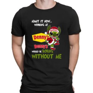 Stitch Santa Hat Admit It Now Working At Denny’s Would Be Boring Without Me Christmas T Shirt