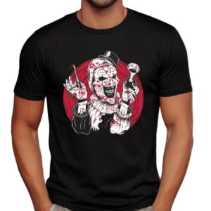 Killer Clown Bloody Vintage Circus Slasher Graphic Horror T Shirt