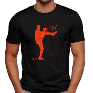 Tarik Skubal Detroit Tigers Baseball Silhouette T Shirt