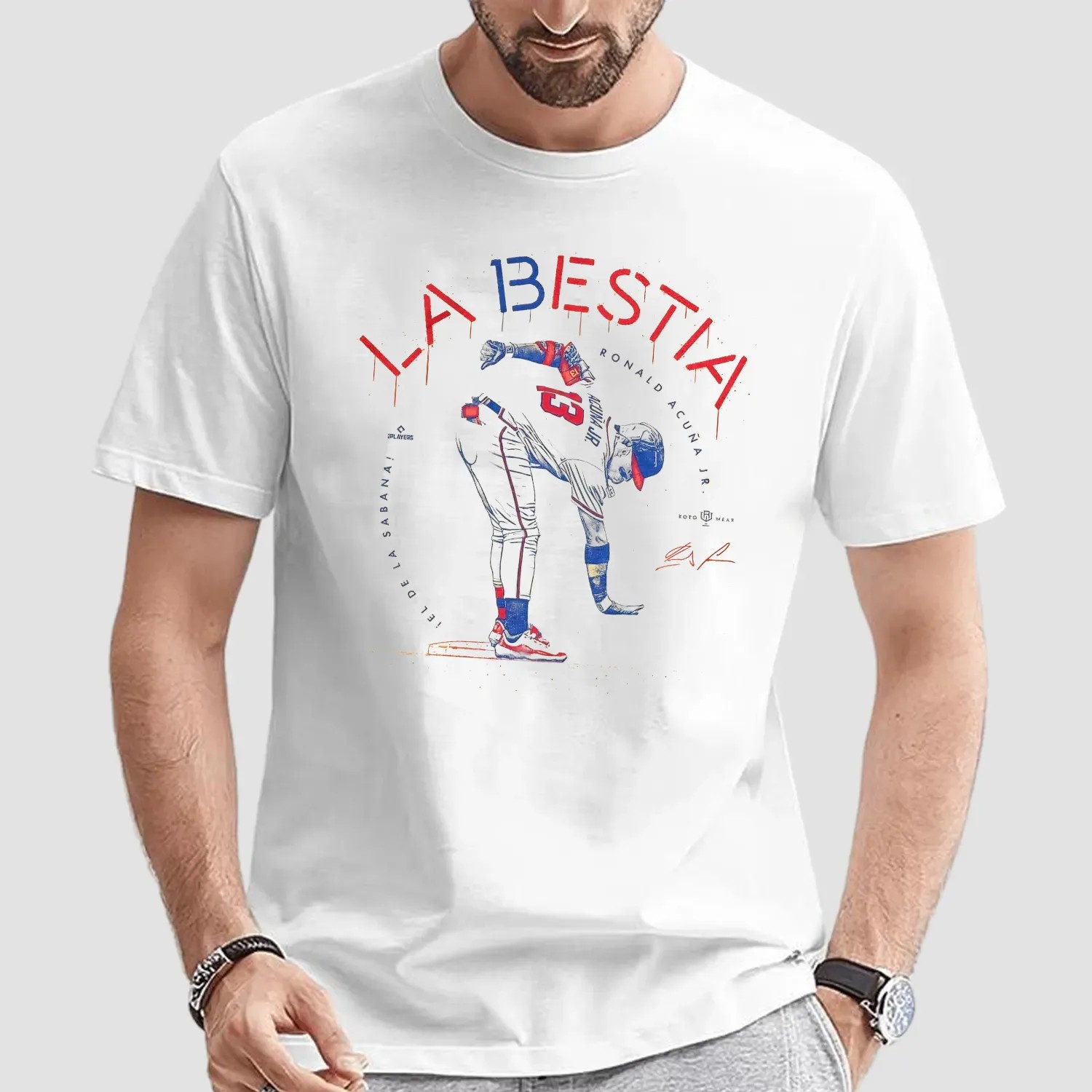 La Bestia Ronald Acuna Jr El De La Sabana T Shirt