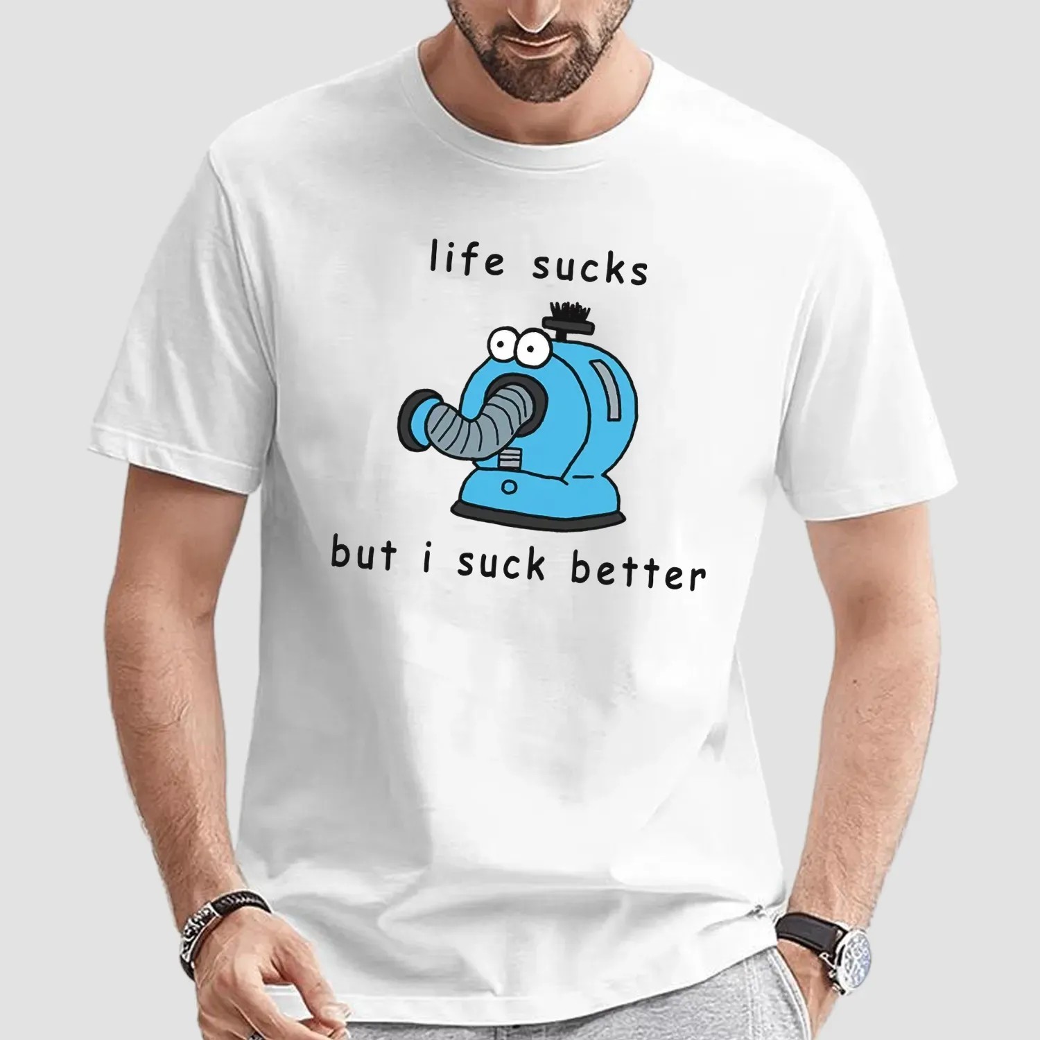 Life Sucks But I Suck Better Teletubbies Noo Noo T Shirt