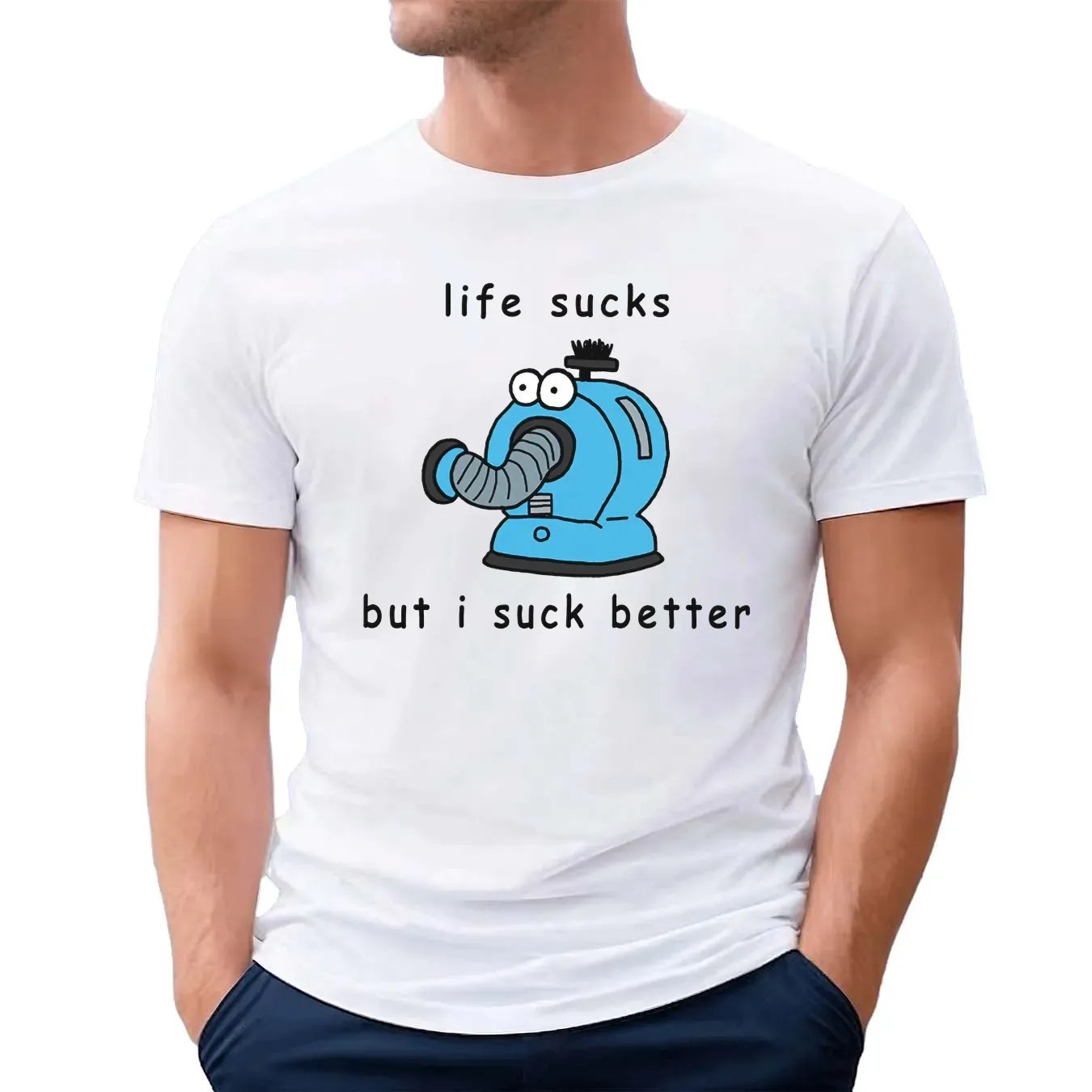 Life Sucks But I Suck Better Teletubbies Noo Noo T Shirt