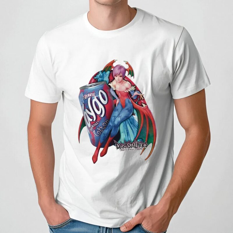 Lilith Aensland Darkstalkers Resurrection Faygo Cotton Candy Soda T Shirt