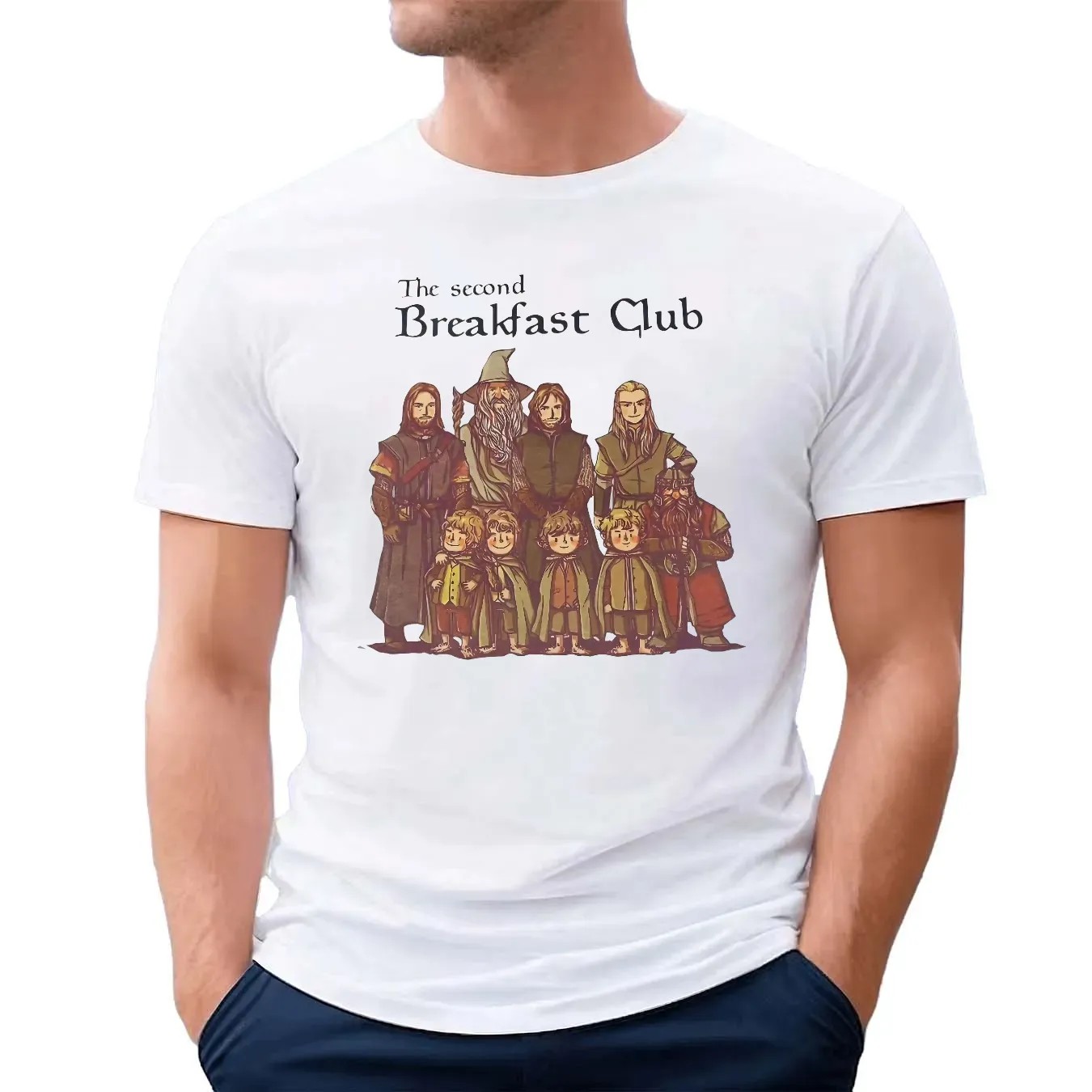 Lord Of The Rings Cartoon The Second Breakfast Club T Shirt