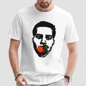 Nick Wilkins orange face t shirt