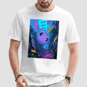 Unicorn Fart Dust Neon Dystopia Street Graphic Shirt