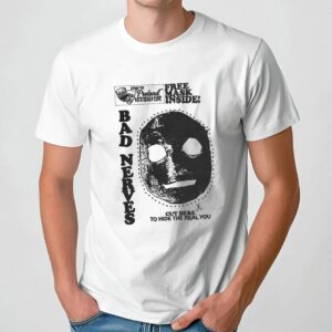 Free Mask Inside Bad Nerves Cut Here To Hide The Real You T Shirt