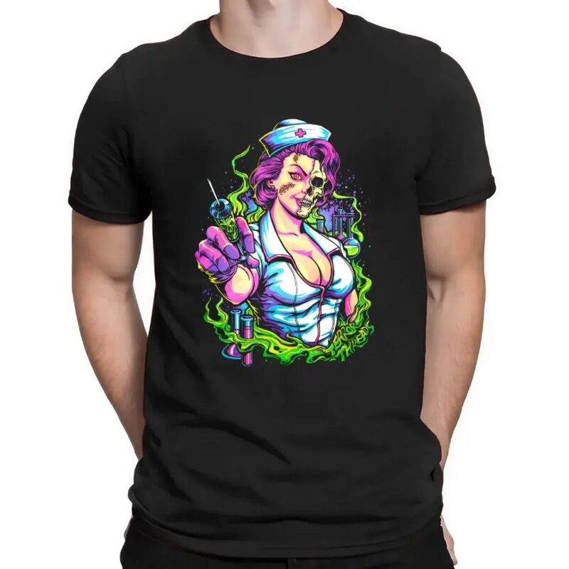 Midnight Nurse Second Dose Horror Graphic T Shirt