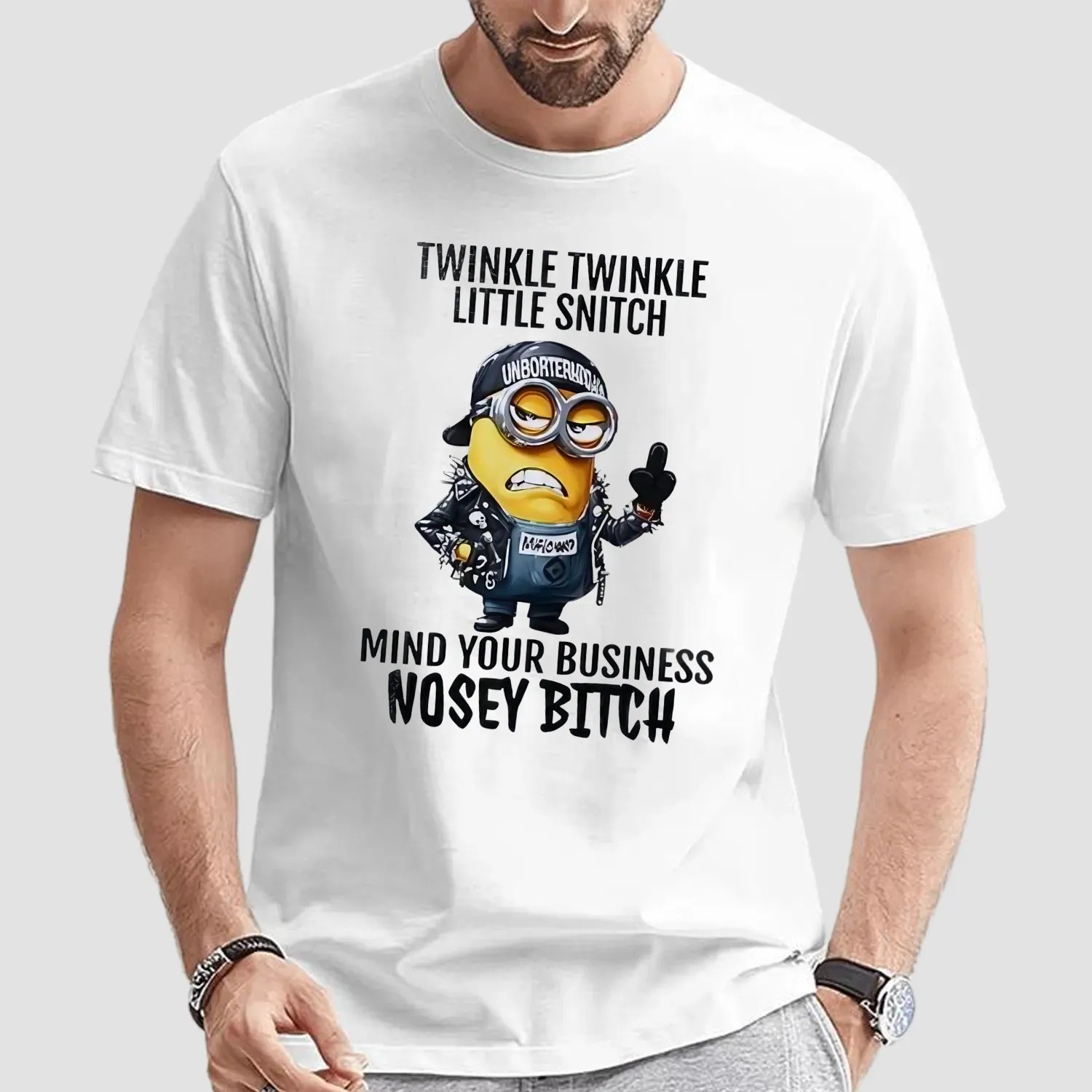 Minion Twinkle Twinkle Little Snitch Mind Your Business Nosey Bitch Meme T Shirt