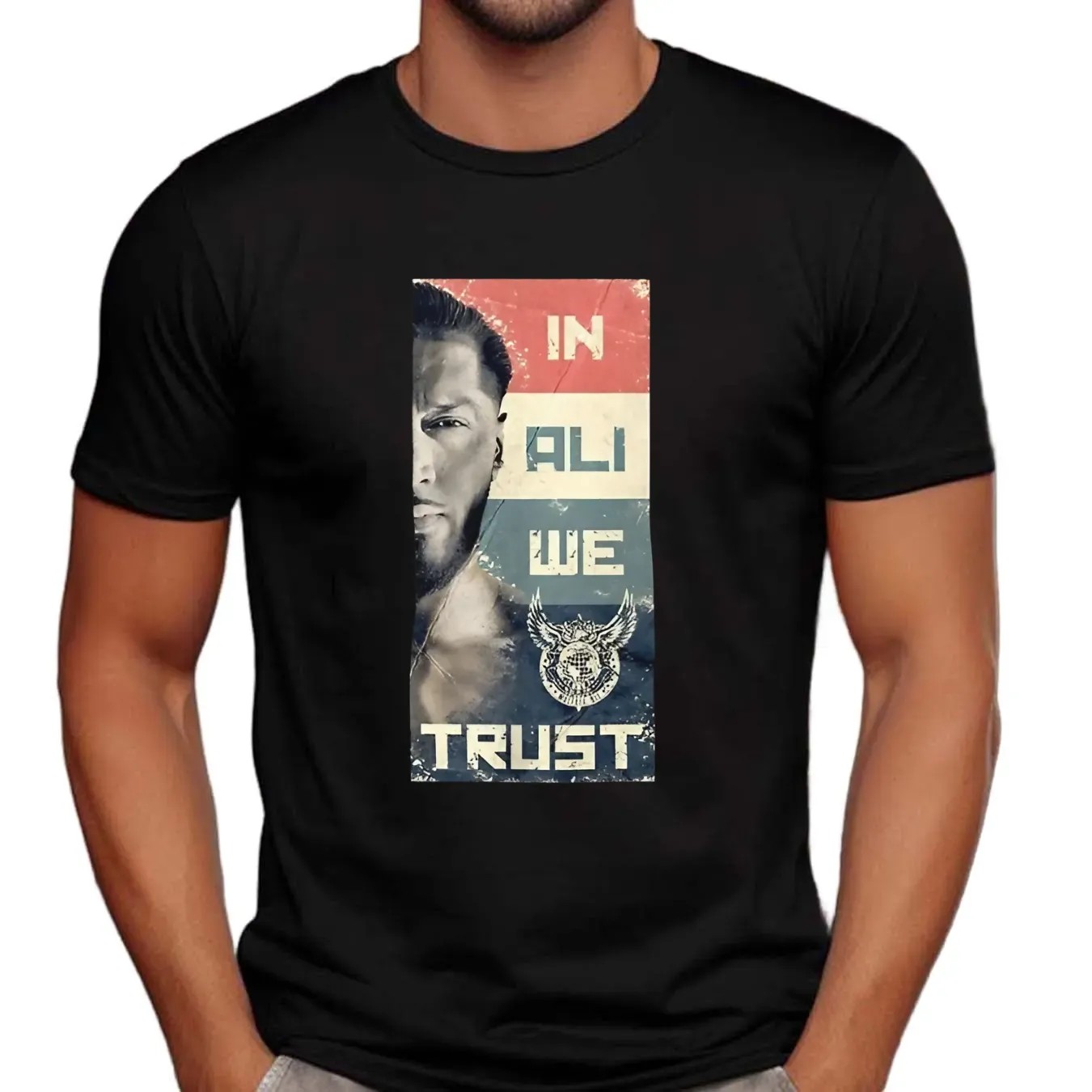 Mustafa Ali in Ali we trust vintage t shirt