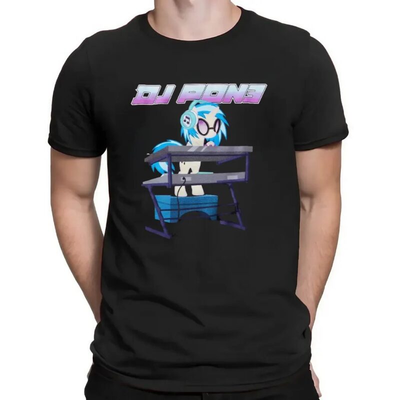 My Little Pony DJ Pon-3 Vinyl Scratch EDM Unicorn Graphic T Shirt