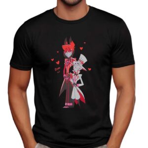 Lucifer Morningstar Alastor Hazbin Hotel Couple T Shirt