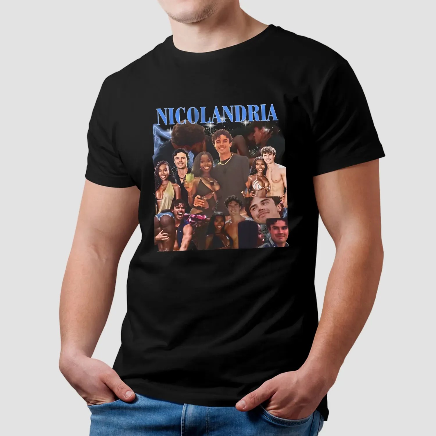 Nicolandria vintage bootleg style sexy t shirt