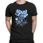 Ghost Band Nightmare Blue Gothic Skull Horror Graphic T Shirt