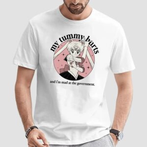 Sailor Moon My Tummy Hurts And I'm Mad At The Government T Shirt