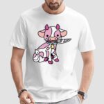 Pink Cow Knife Meme T Shirt