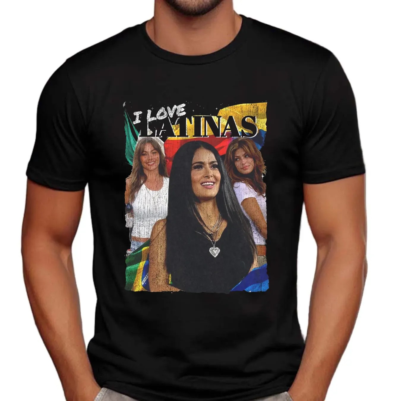 Og Three I Love Latinas Vintage Bootleg T Shirt