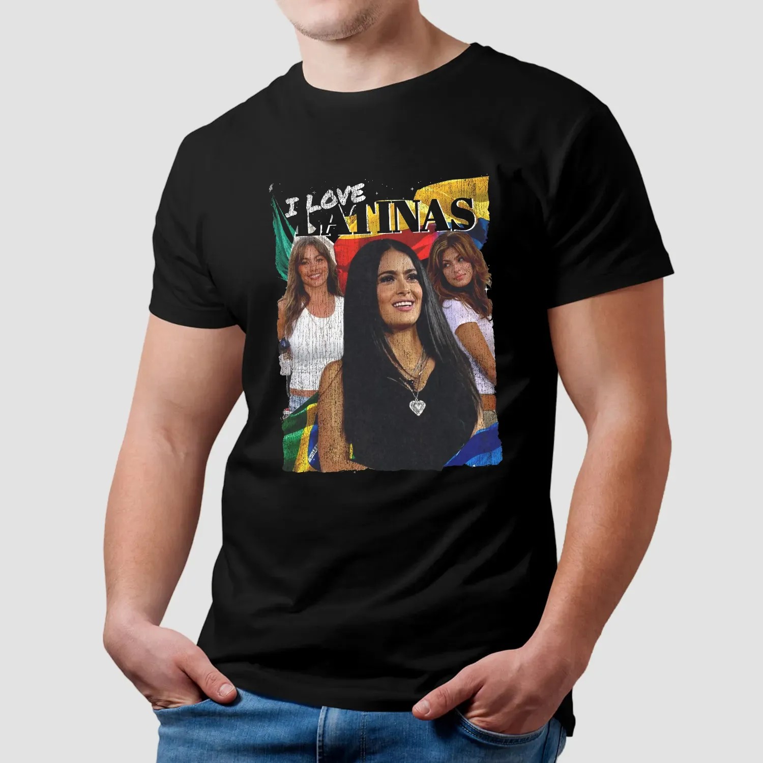 Og Three I Love Latinas Vintage Bootleg T Shirt