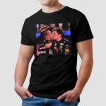 Lewis Hamilton And Max Verstappen Kissing Photo Graphic T Shirt