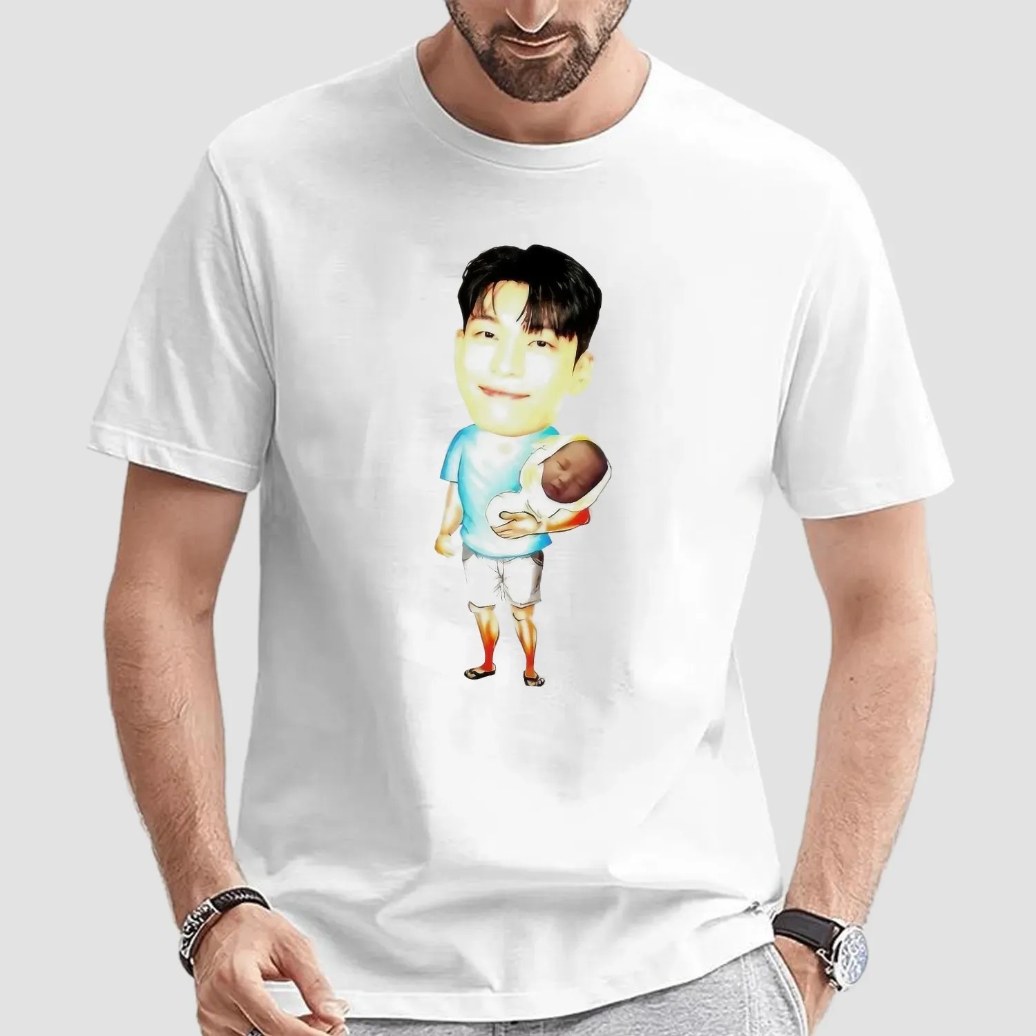 Papa Front Man Wi Ha Carry Player 222 Squid Game 3 Meme T Shirt