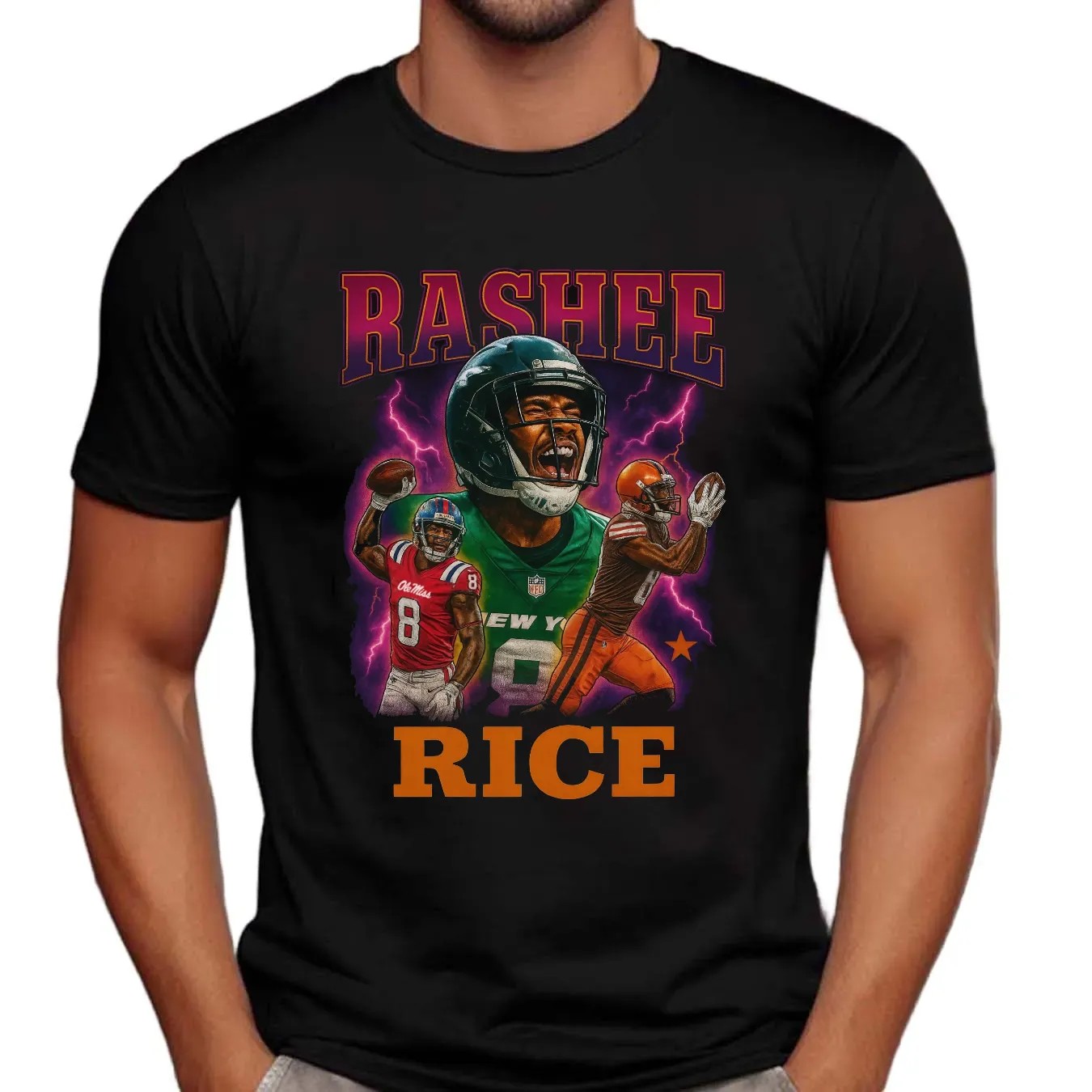 Rashee Rice Kansas City Electric Tribute Vintage Bootleg T Shirt