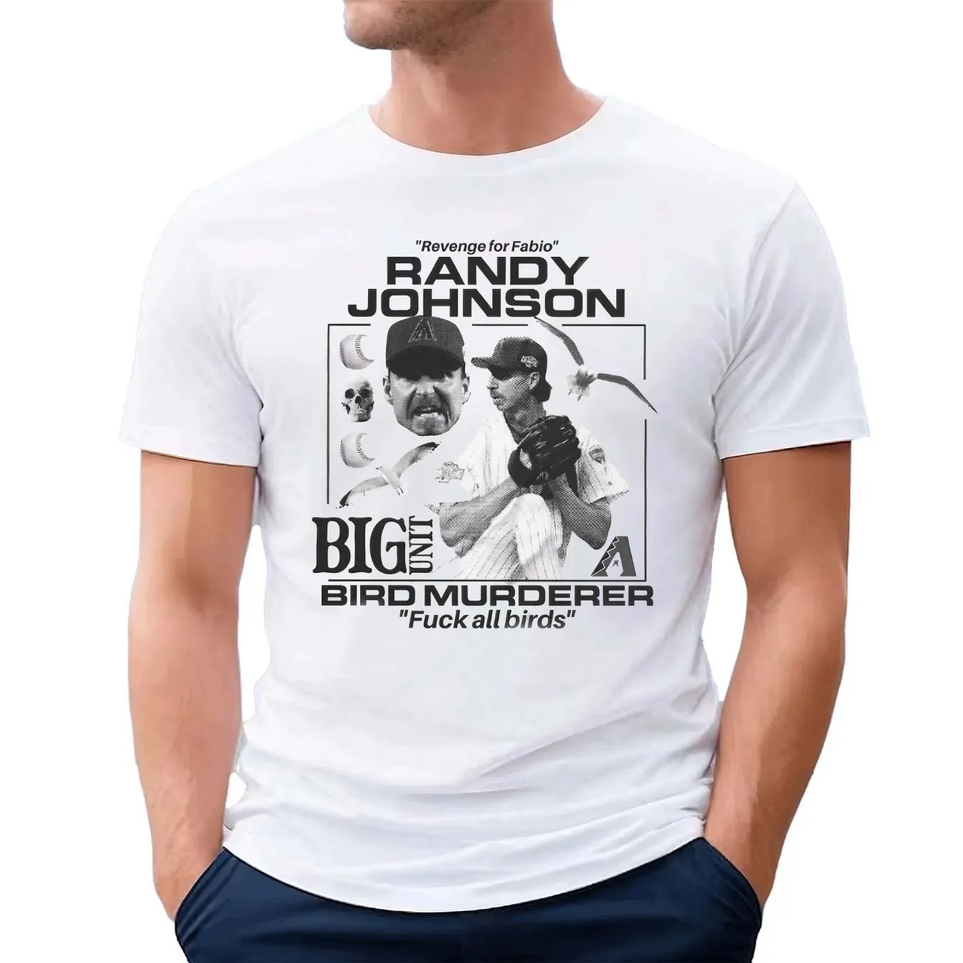 Revenge For Fabio Randy Johnson Big Unit Bird Murderer T Shirt
