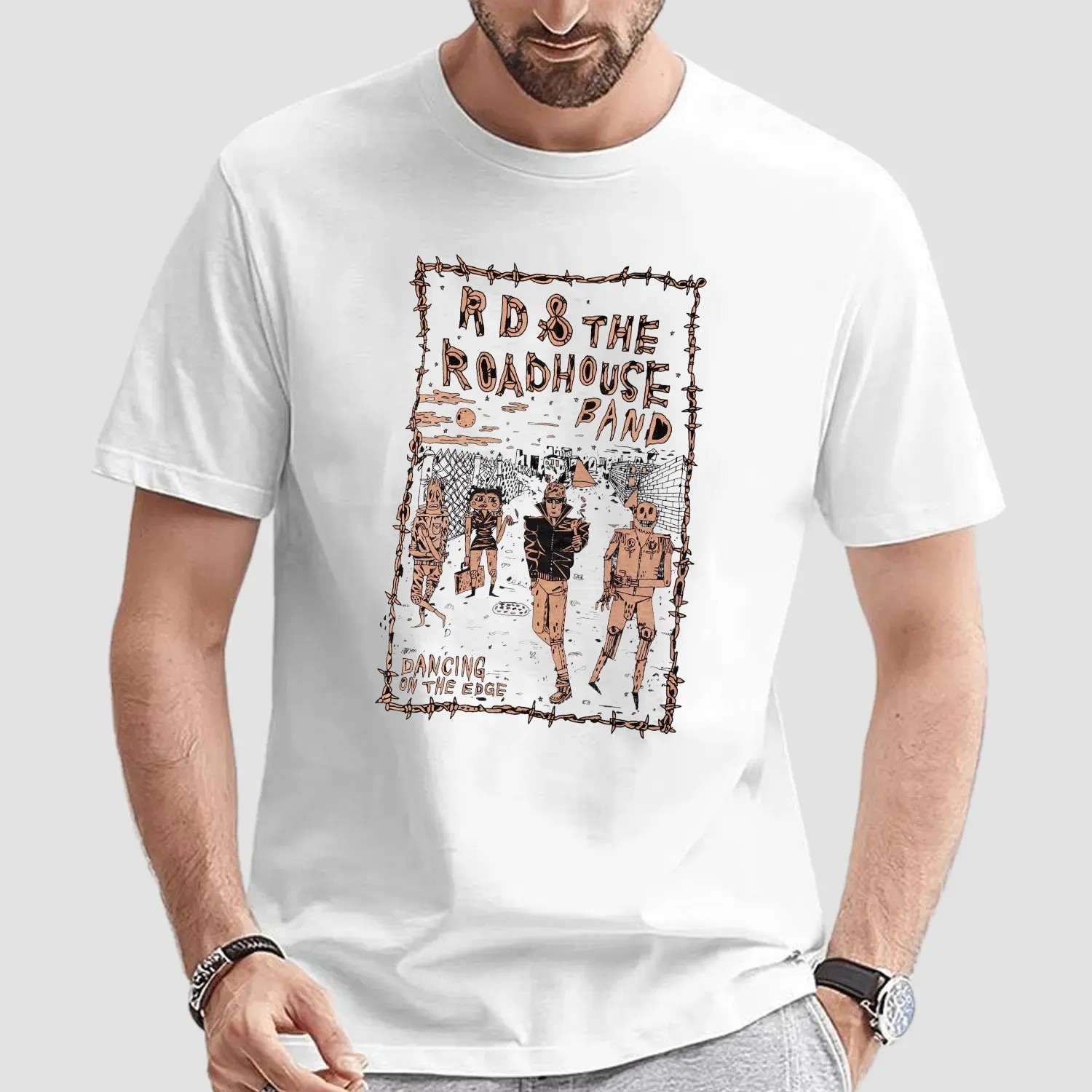 Ryan Davis And The Roadhouse Band Dancing On The Edge 'dote' Tour T Shirt
