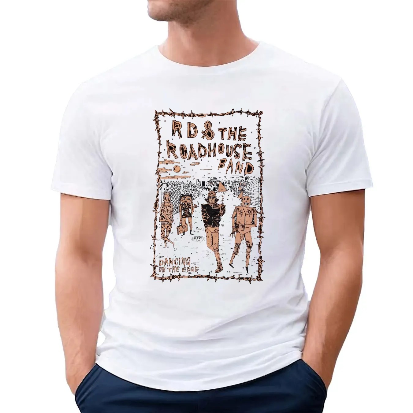 Ryan Davis And The Roadhouse Band Dancing On The Edge 'dote' Tour T Shirt