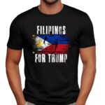 Filipinos For Trump Philippines Flag T Shirt