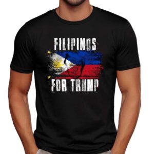Filipinos For Trump Philippines Flag T Shirt