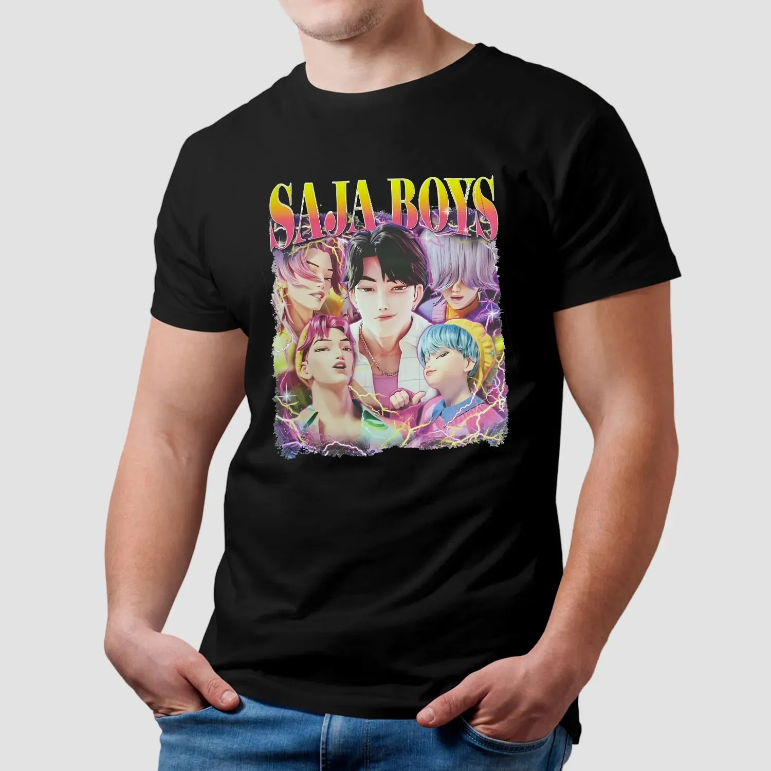Saja Boys KPop Demon Hunters Vintage Bootleg T Shirt