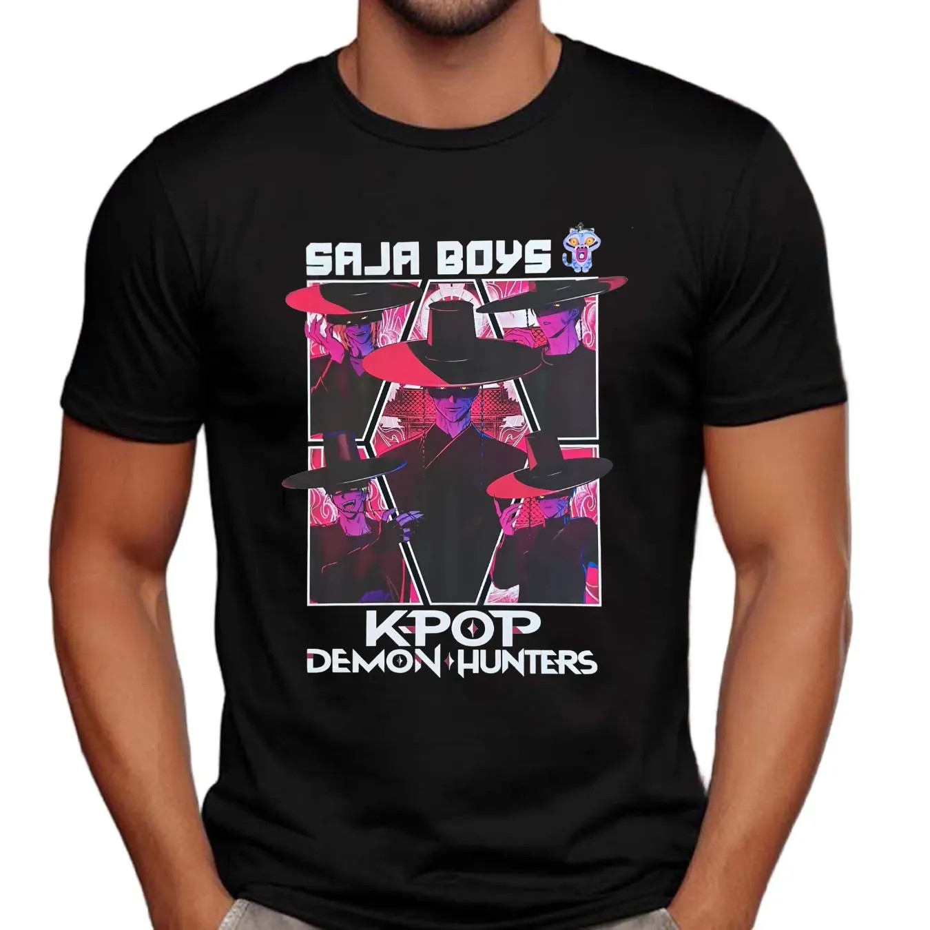 Saja Boys in Korean Hanbok Kpop Demon Hunters T Shirt