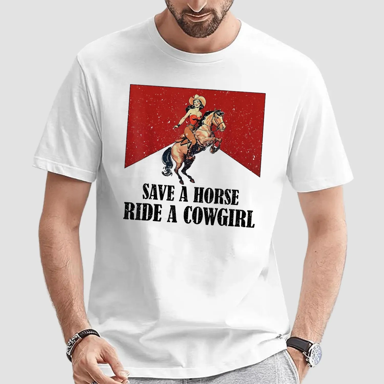 Save A Horse Ride A Cowgirl Western Rodeo Lesbian Lgbt Pride T Shirt