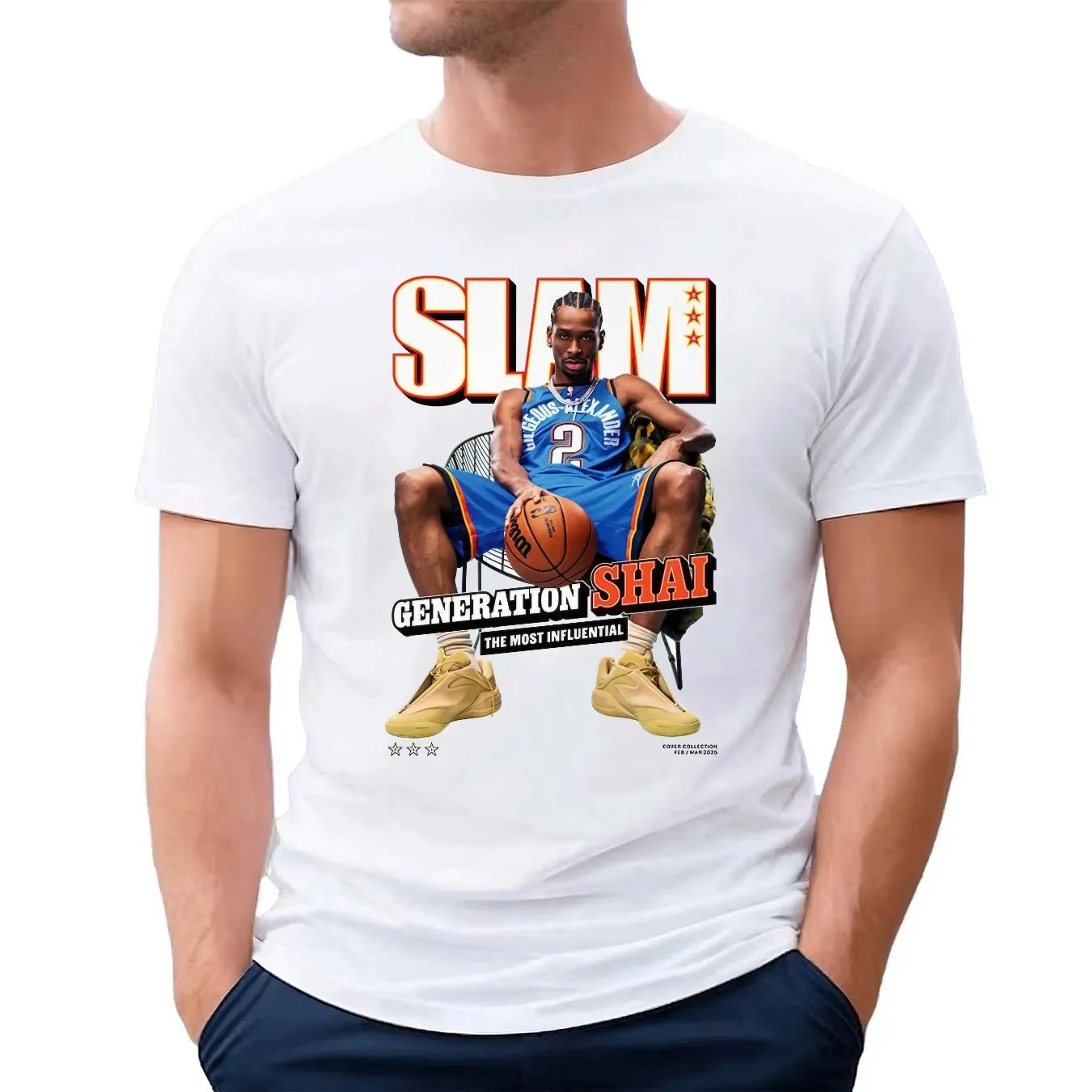 Shai Gilgeous-Alexander Oklahoma City Thunder Generation Shai The Most Influential SLAM Cover T Shirt