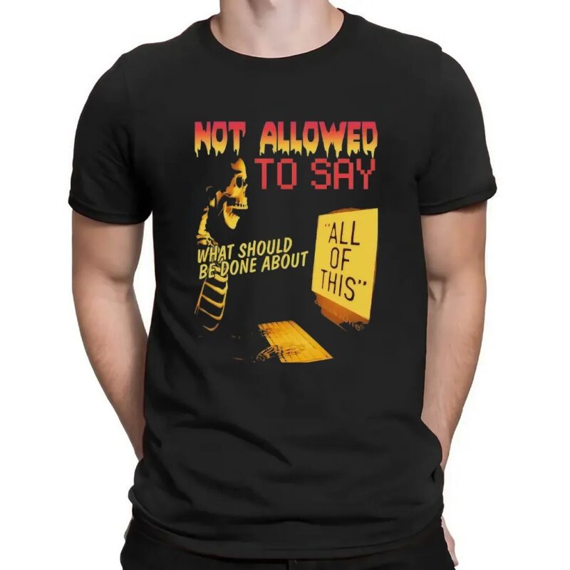 Skeleton Computer Not Allowed To Say What Should Be Done About T Shirt