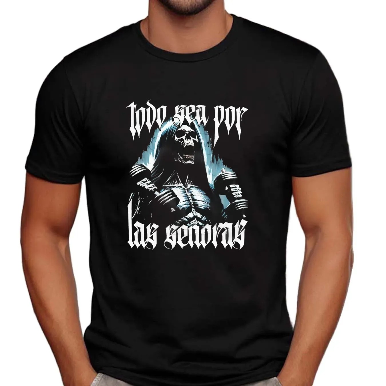 Skeleton Todo Sea Por Las Señoras Anything For The Playera T Shirt