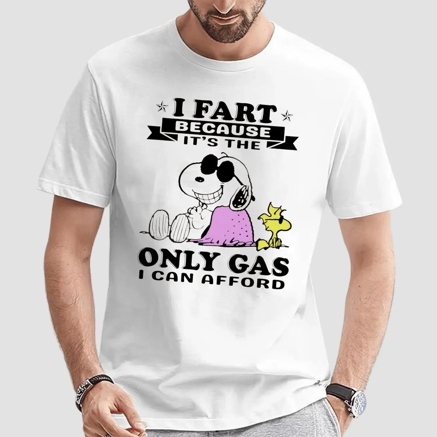 Snoopy I Fart Because It’s The Only Gas I Can Afford Meme T Shirt