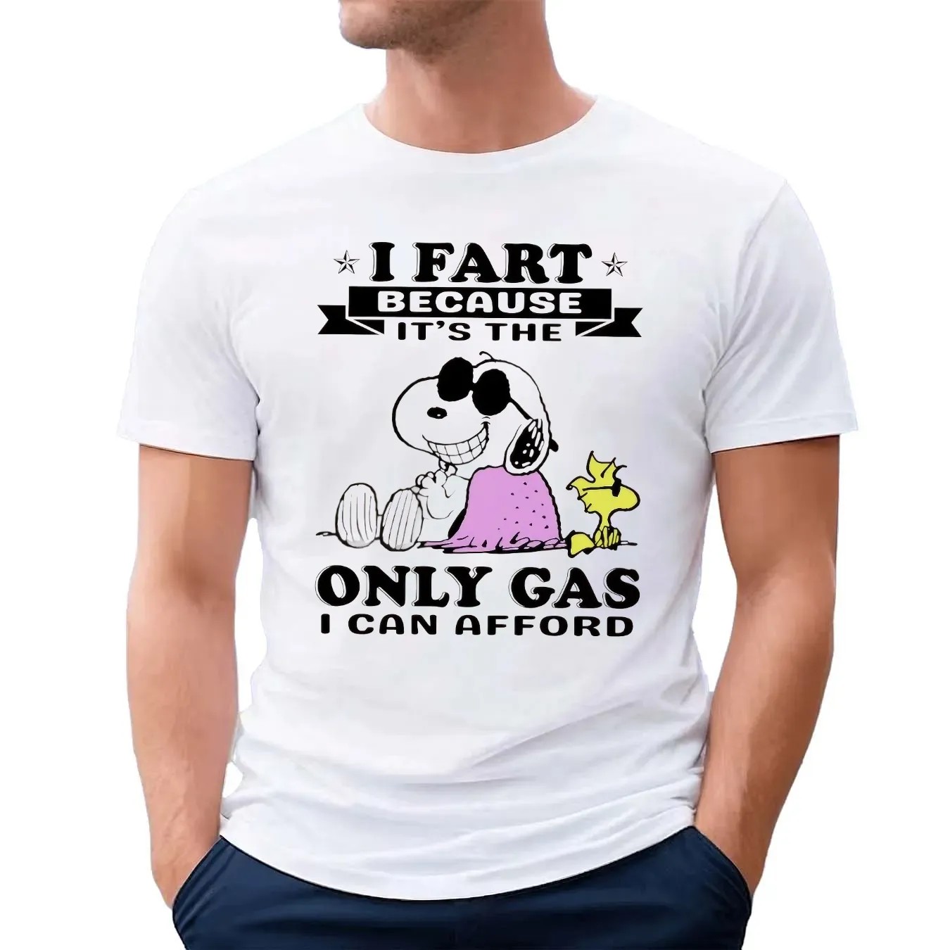 Snoopy I Fart Because It’s The Only Gas I Can Afford Meme T Shirt