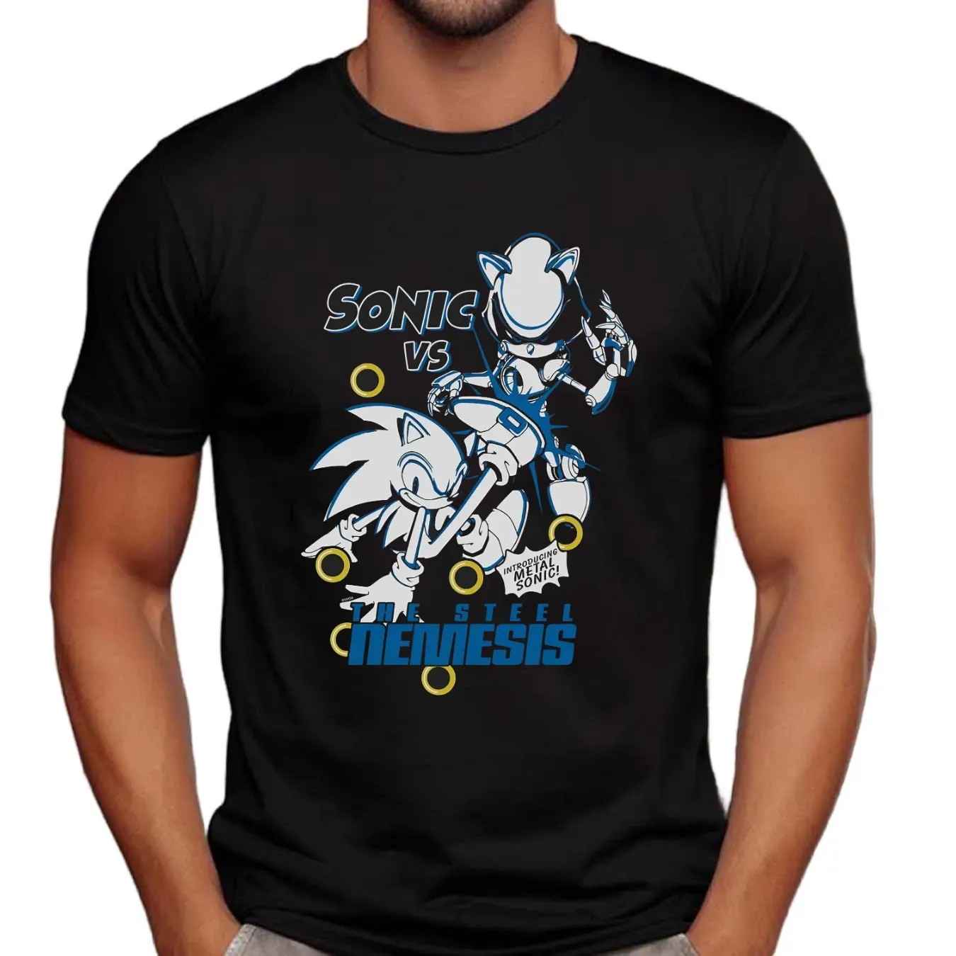 Sonic The Hedgehog Introducing Metal Sonic The Steel Nemesis T Shirt