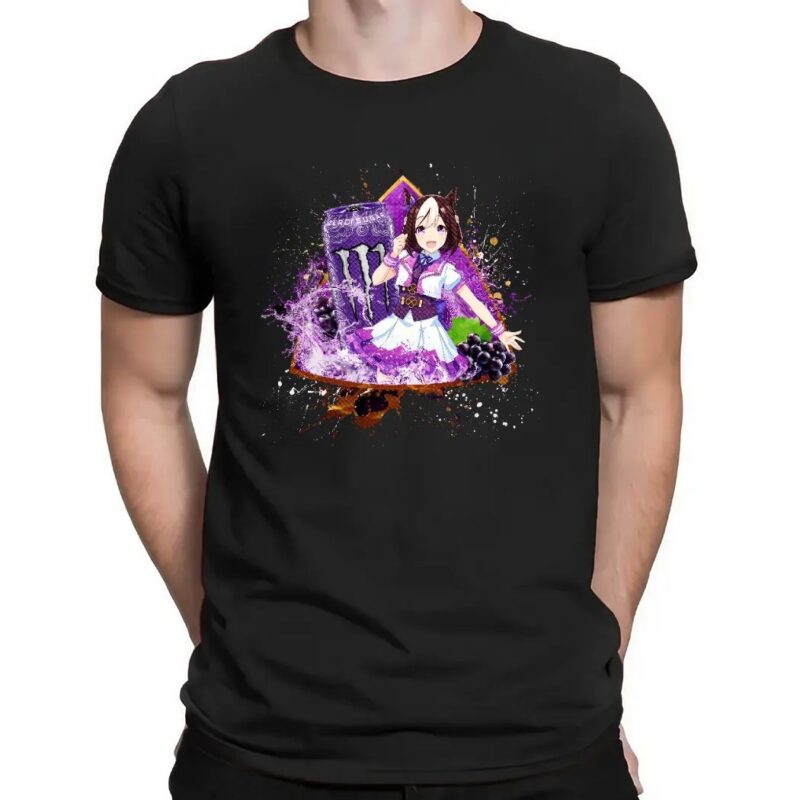 Special Week Uma Musume Pretty Derby Monster Energy Ultra Violet Energy Drink Anime T Shirt