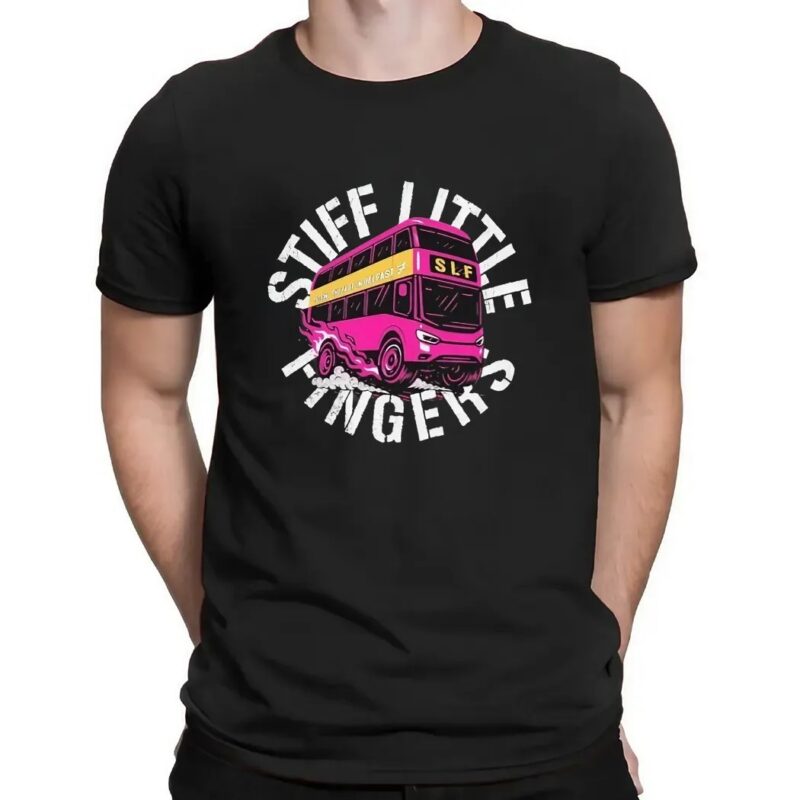 Stiff Little Fingers Putting The Fast In Belfast Tour 2025 Bus T Shirt