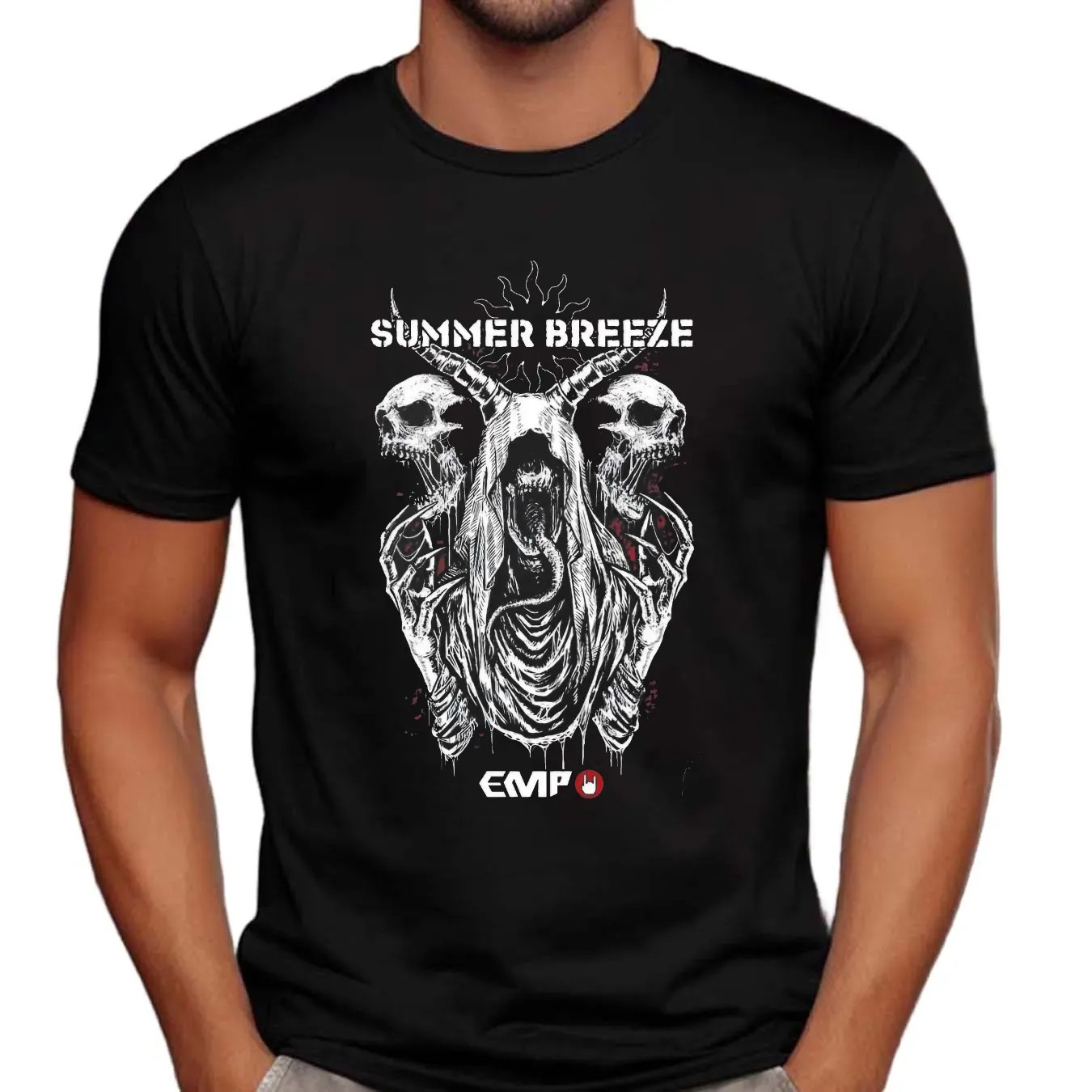 Summer Breeze Dark Gothic Metal Style EMP Merch Collabo 2025 T Shirt