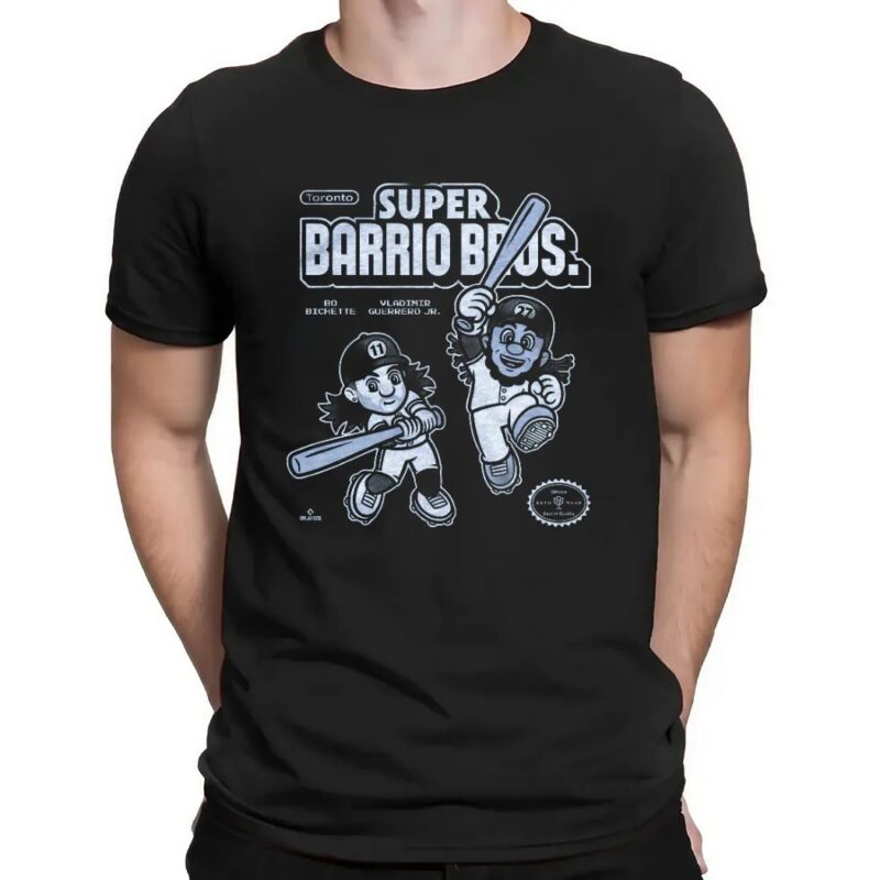 Super Barrio Bros Bo Bichette and Vladimir Guerrero Jr Toronto Baseball T Shirt