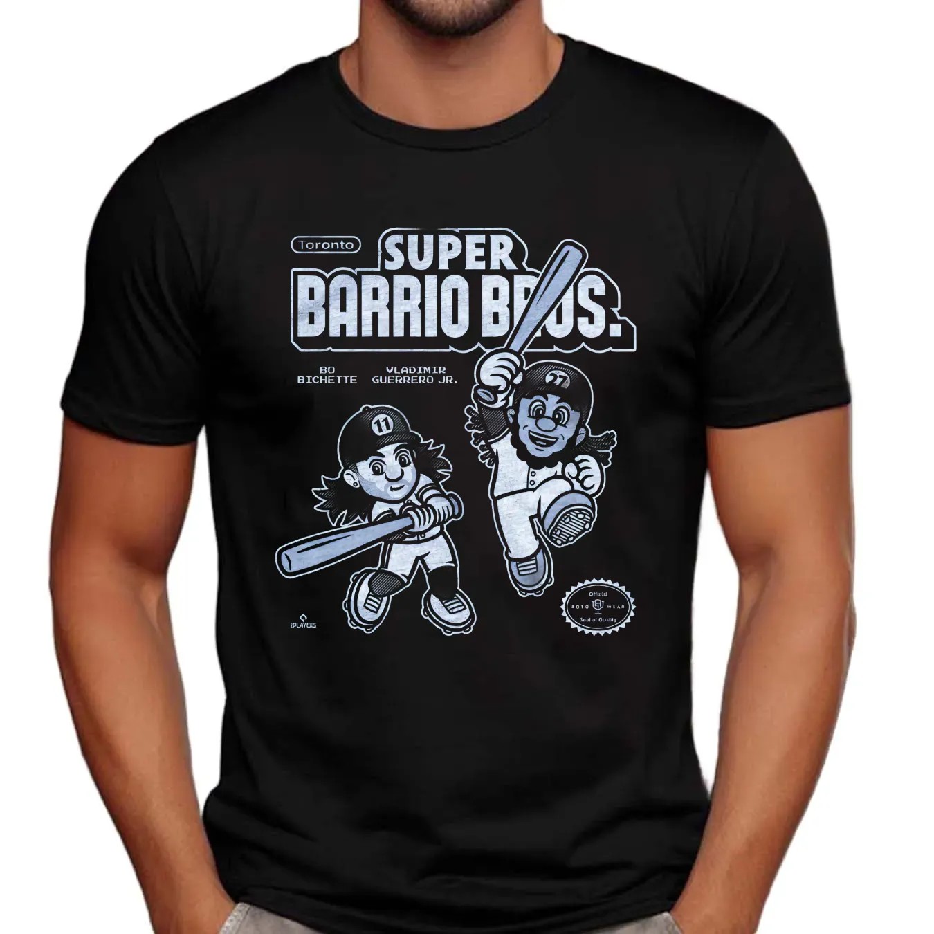 Super Barrio Bros Bo Bichette and Vladimir Guerrero Jr Toronto Baseball T Shirt