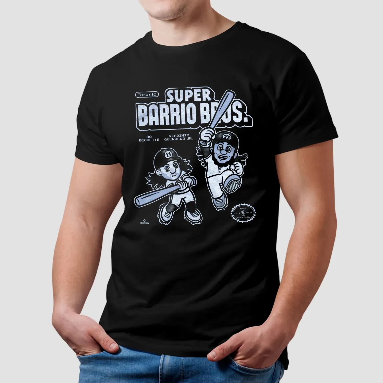 Super Barrio Bros Bo Bichette and Vladimir Guerrero Jr Toronto Baseball T Shirt