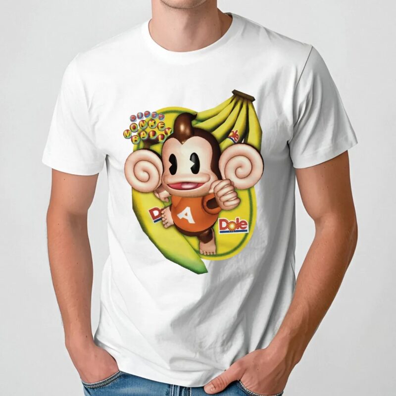 Super Monkey Ball Dole Banana Retro Video Game T Shirt