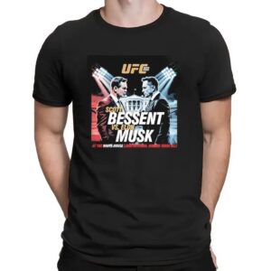 Elon Musk Vs Scott Bessent UFC At The White House Lawn Octagon Winner Takes All Stage T Shirt