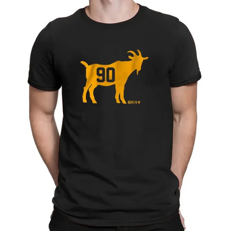 T J Watt GOAT 90 Pittsburgh Steelers T Shirt