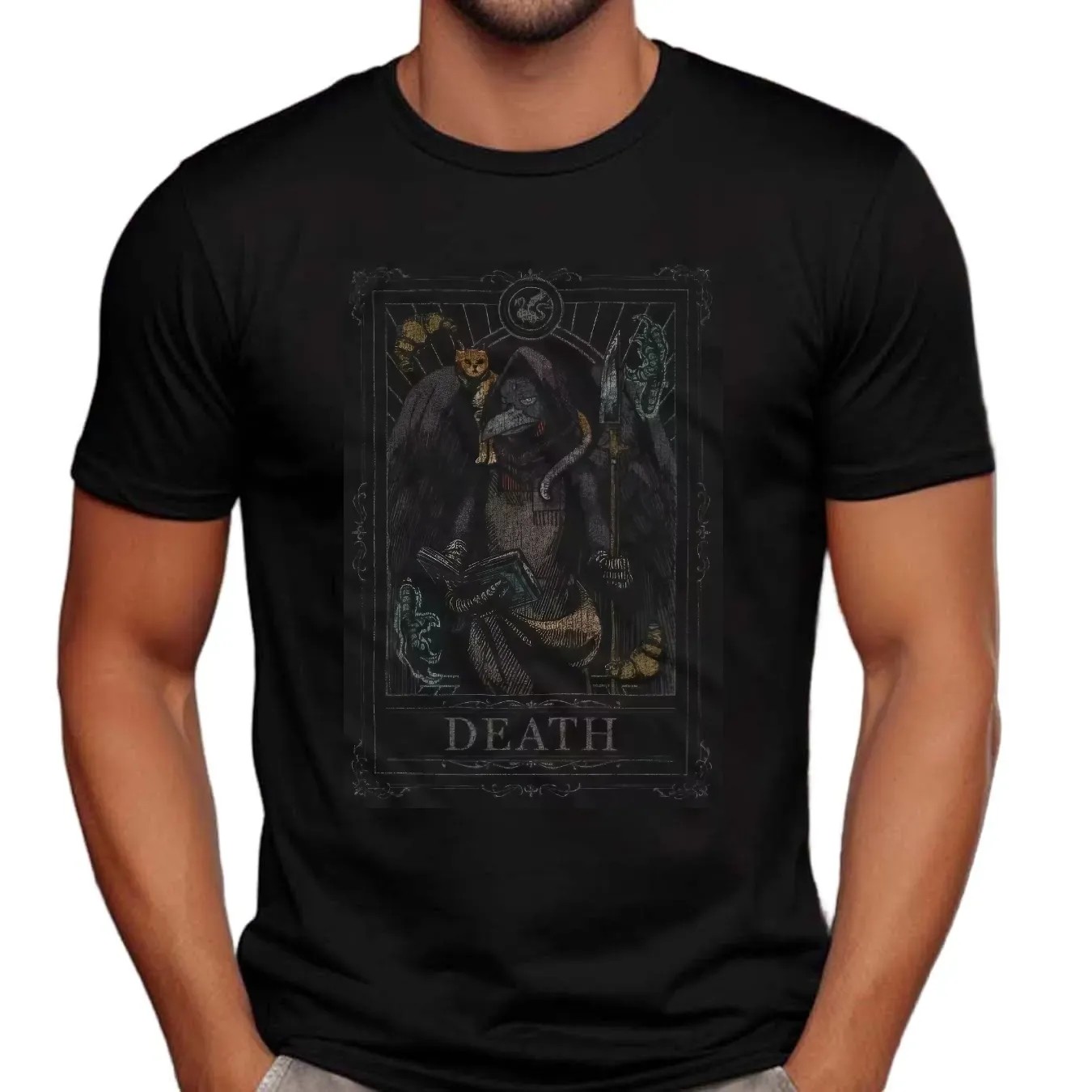 Tales From The Stinky Dragon Mathilde’s Death Tarot Card T Shirt